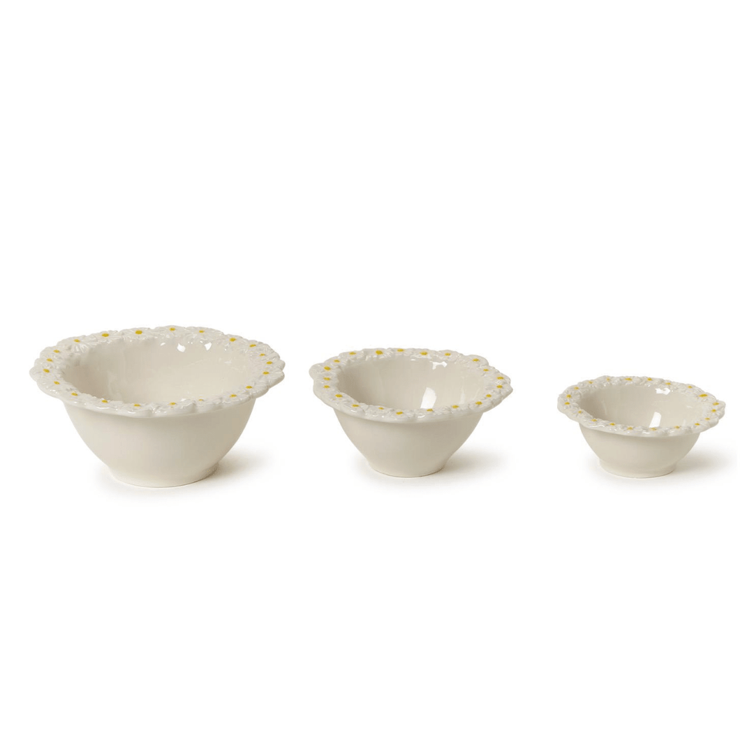 Set of 3 Daisy Bowls - Something Splendid Co.