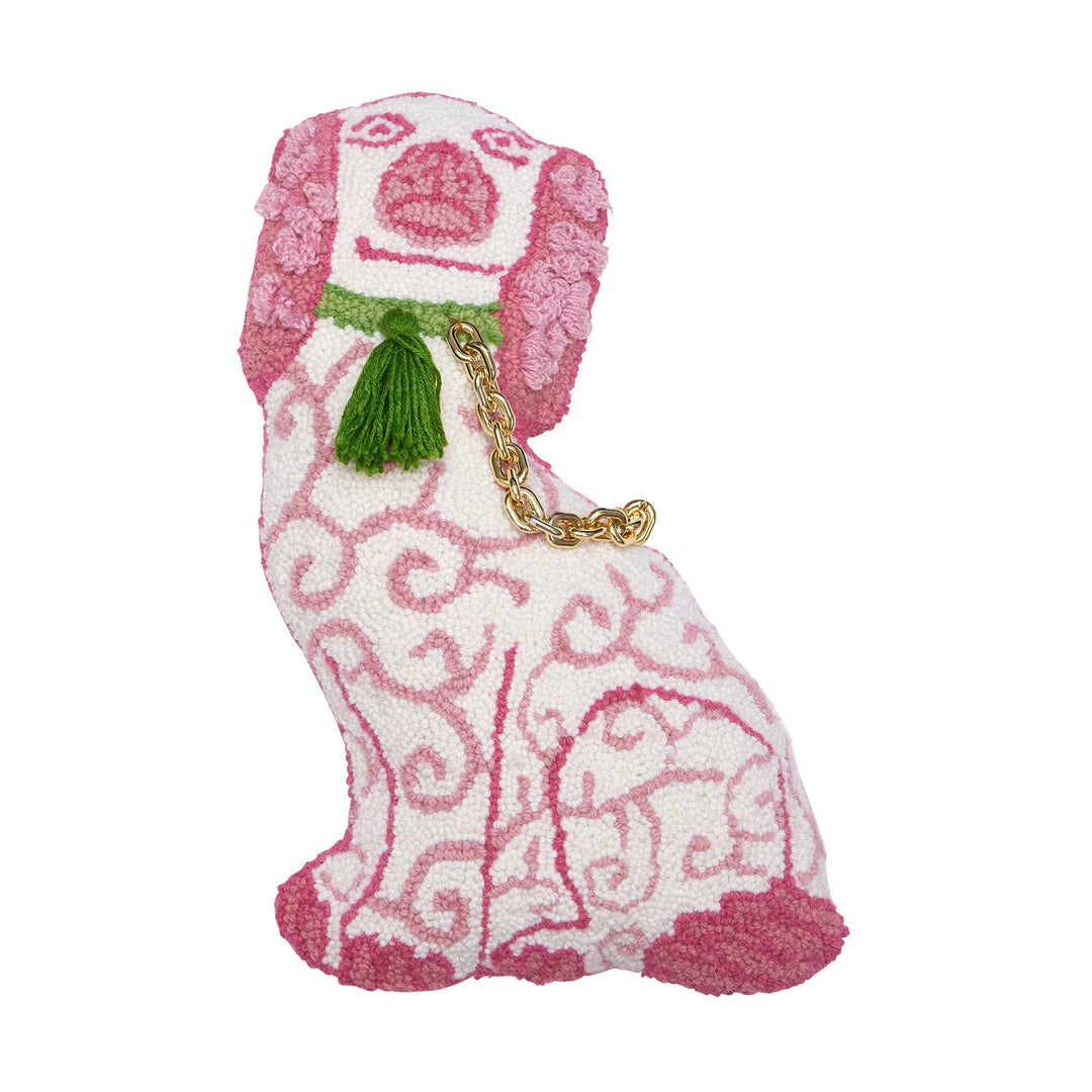 Shaped Chinoiserie Dog Hook Pillow - Something Splendid Co.