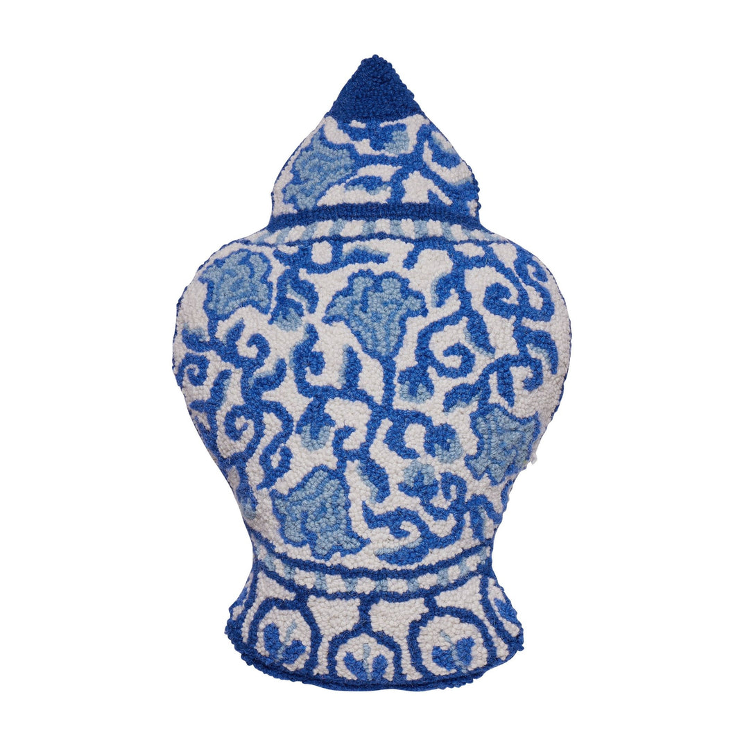 Shaped Chinoiserie Vase Hook Pillow - Something Splendid Co.