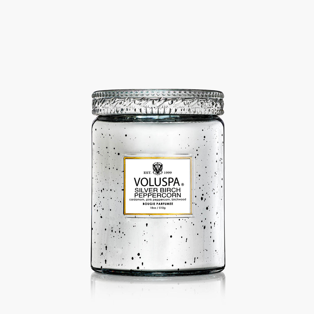 Silver Birch Peppercorn Large Jar Candle - Something Splendid Co.