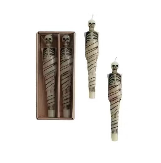 Skeleton Taper Candle, Set of 2 - Something Splendid Co.