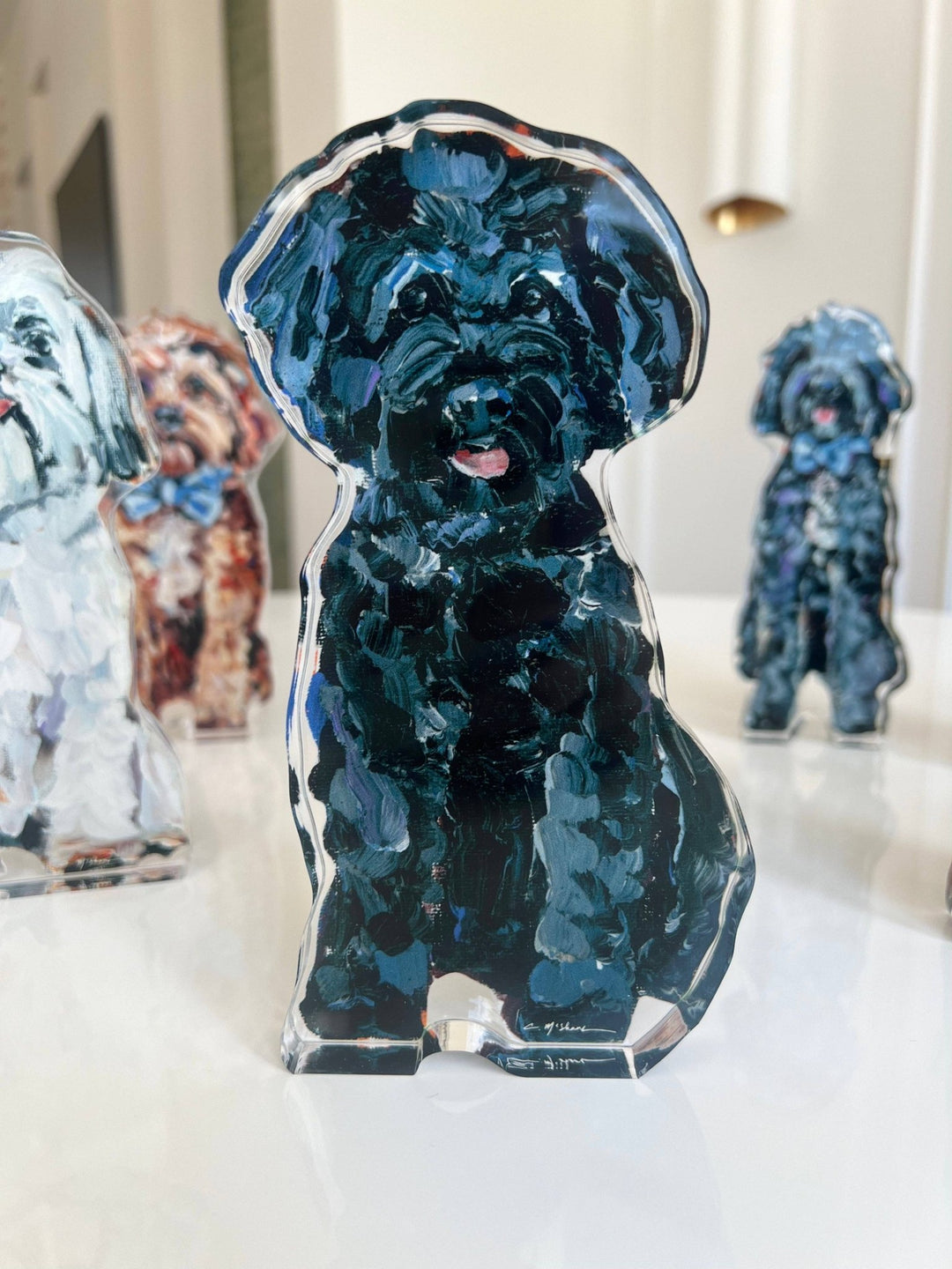 "Small Black Dog" acrylic WHOLESALE - Something Splendid Co.