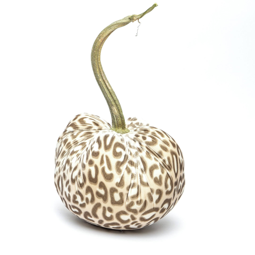 Snow Leopard Silk Velvet Pumpkin - Something Splendid Co.