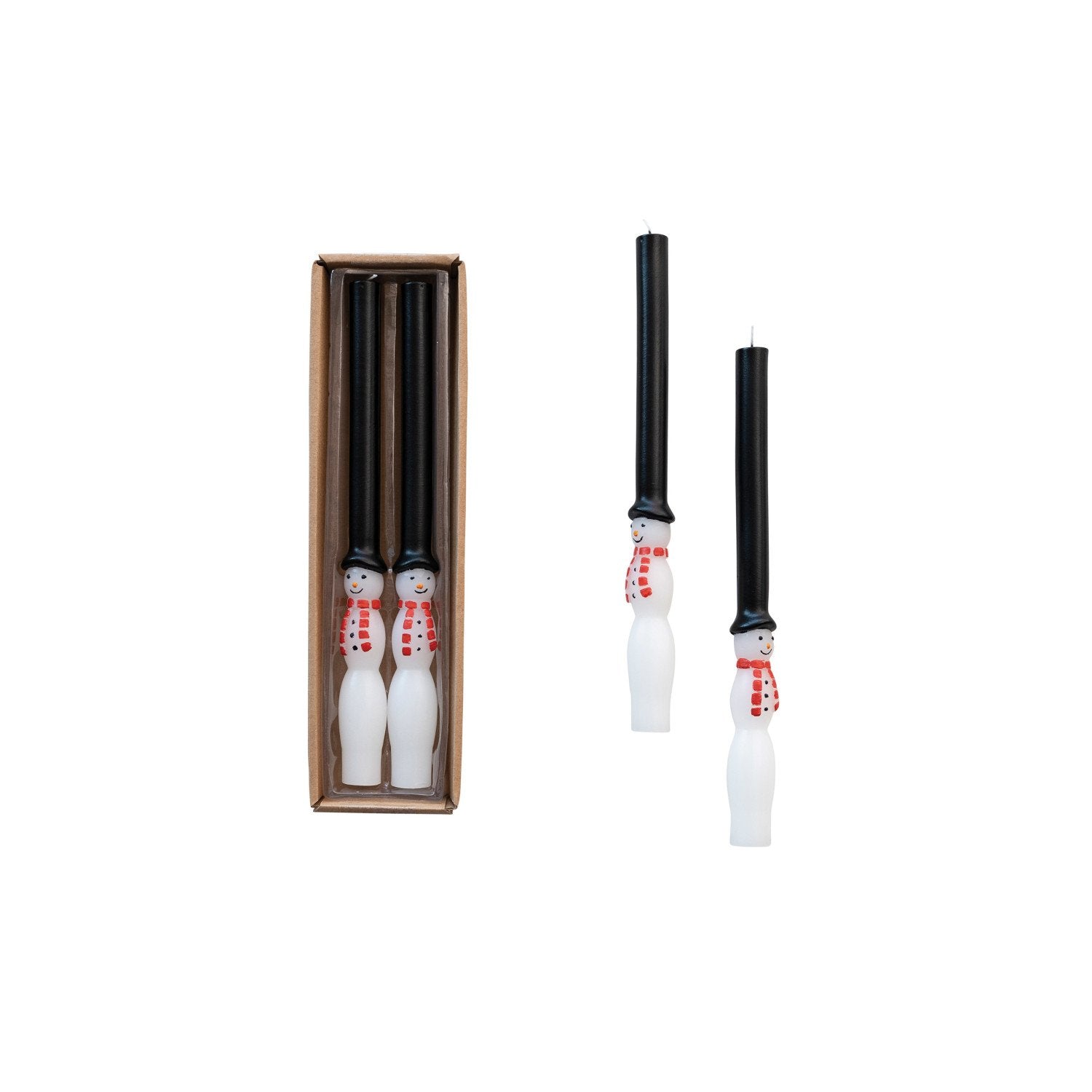 Something Splendid Co. Snowman Taper Candles