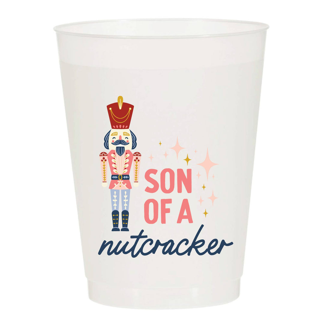 Son Of A Nutcracker Christmas Frosted Cups - Christmas: Pack of 10 - Something Splendid Co.