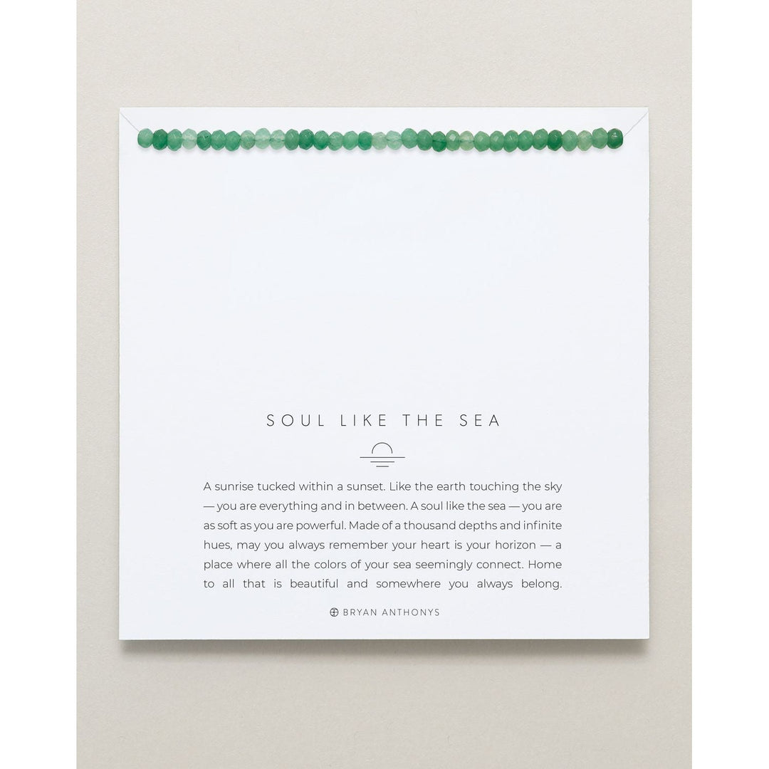 Soul Like the Sea Necklace - Seaglass / 14k Gold - Something Splendid Co.