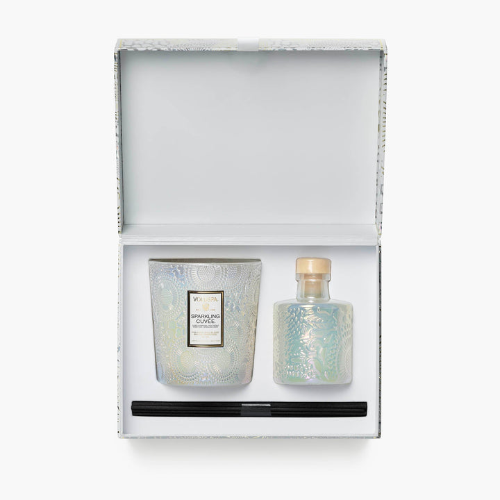 Sparkling Cuvee Celebration Gift Set - Candle & Diffuser - Something Splendid Co.
