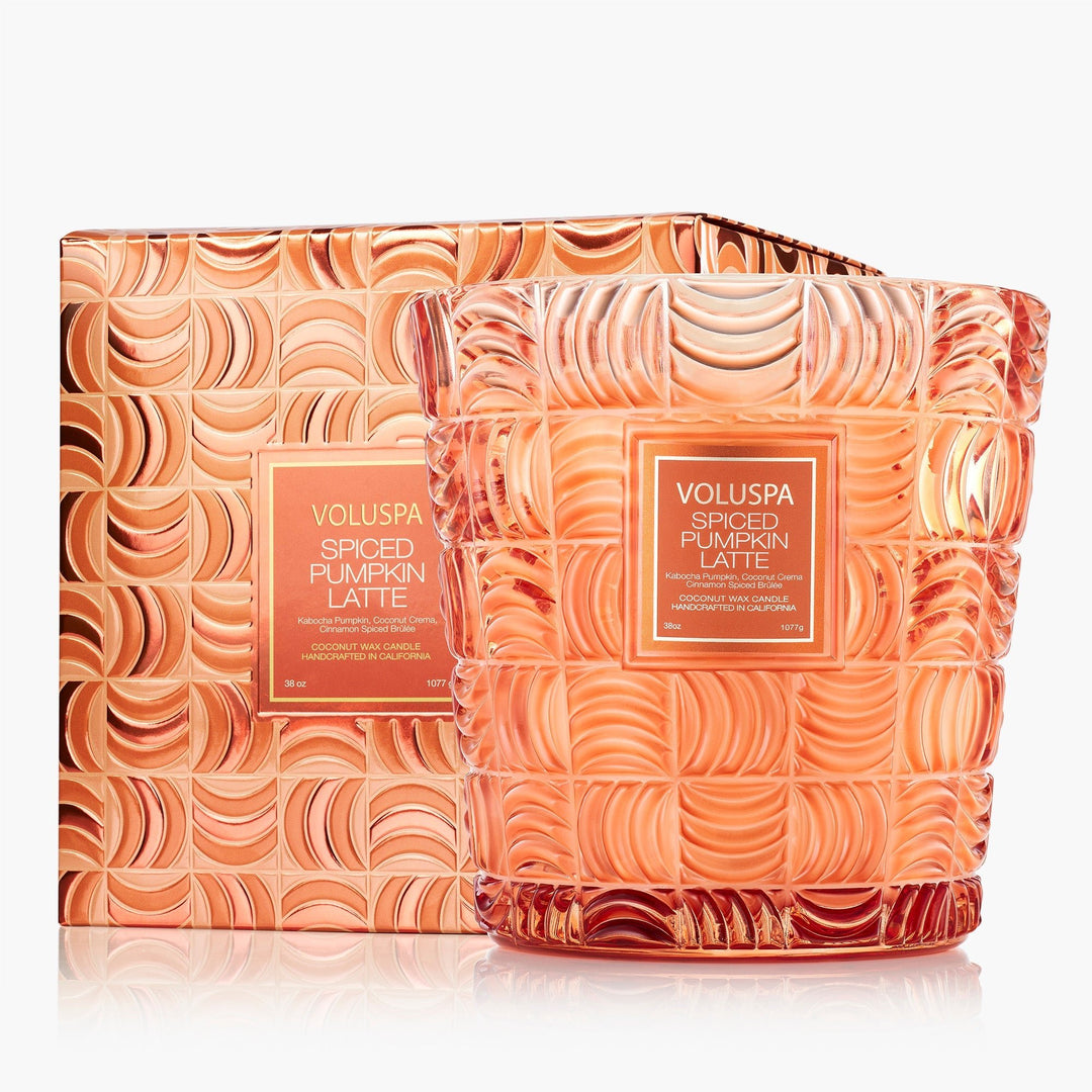 Spiced Pumpkin Latte 3 Wick Hearth Candle - Something Splendid Co.