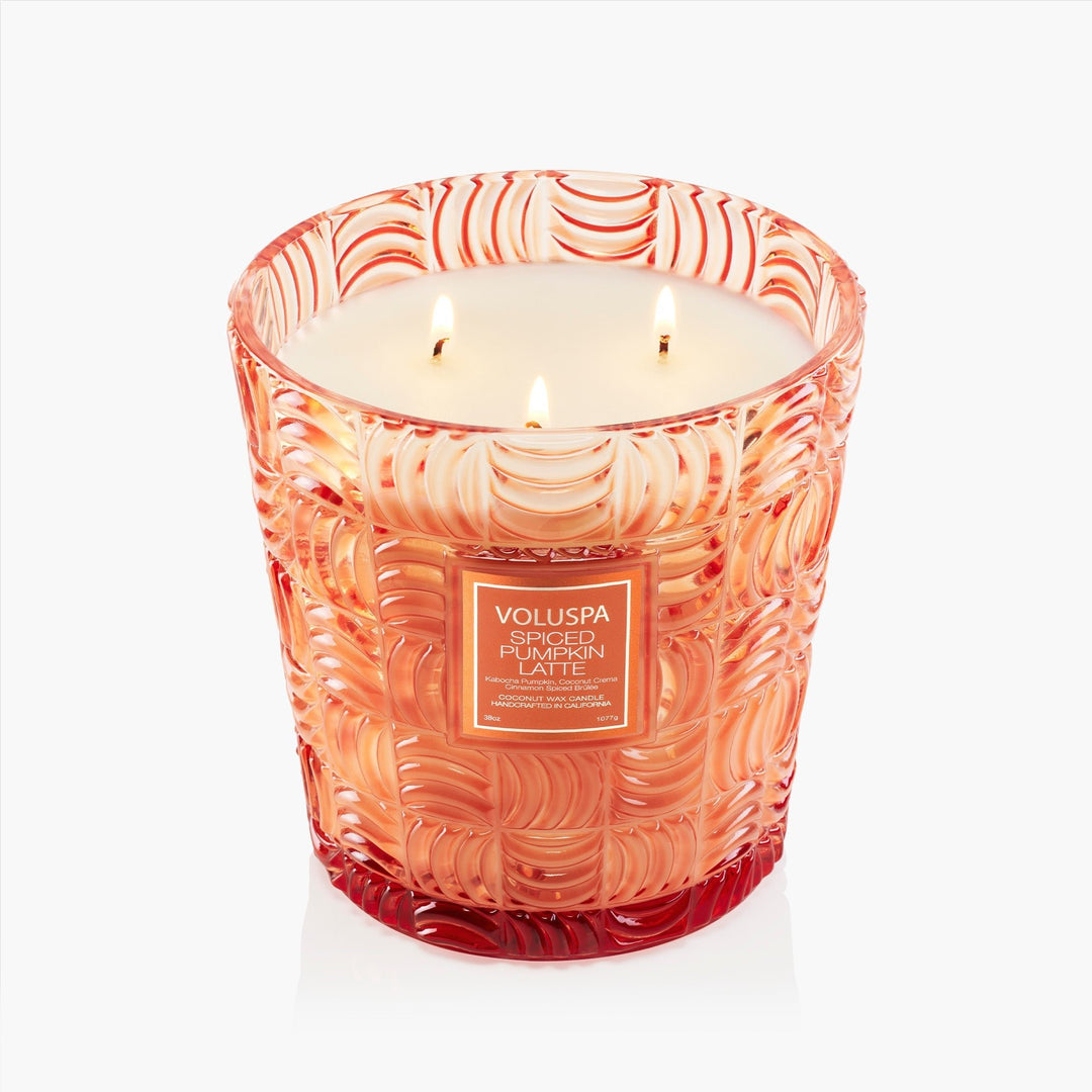 Spiced Pumpkin Latte 3 Wick Hearth Candle - Something Splendid Co.
