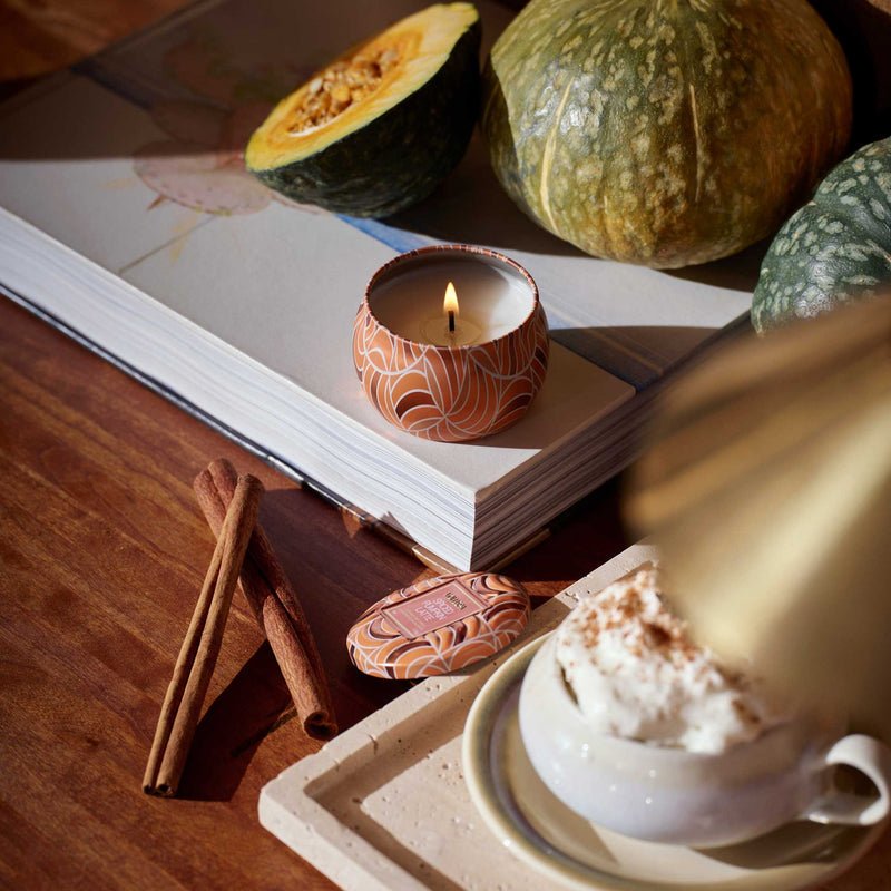 Spiced Pumpkin Latte Mini Tin Candle - Something Splendid Co.