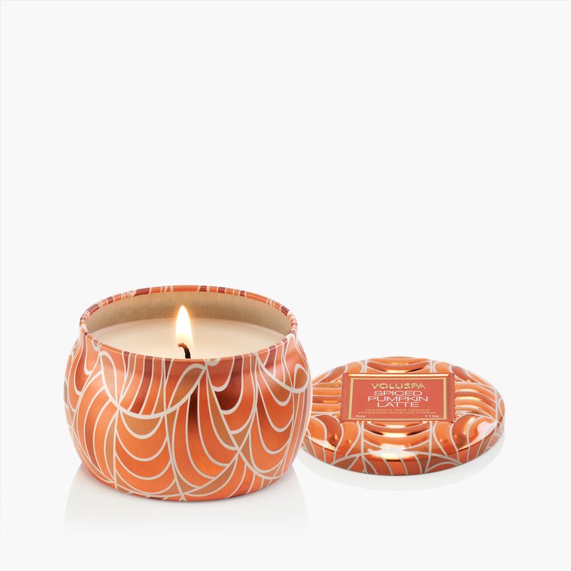 Spiced Pumpkin Latte Mini Tin Candle - Something Splendid Co.