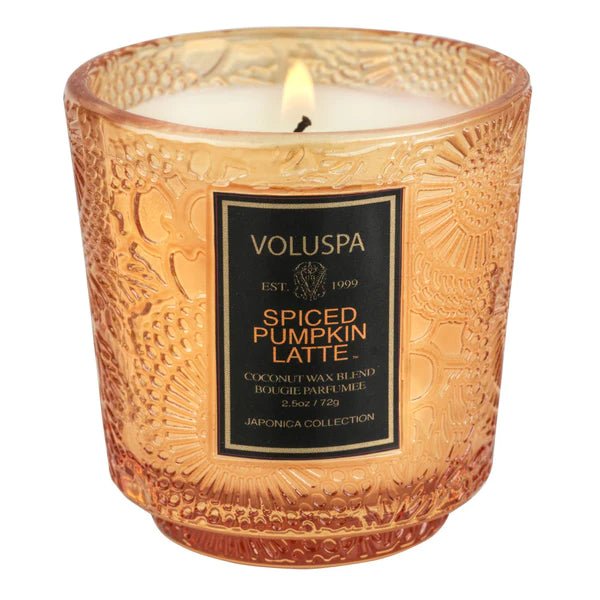 Spiced Pumpkin Latte Petite Pedestal Candle - Something Splendid Co.
