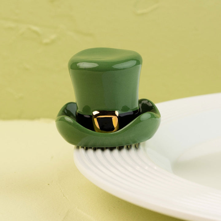 Spot O' Irish Mini by Nora Fleming — hand-painted ceramic leprechaun's green top hat
