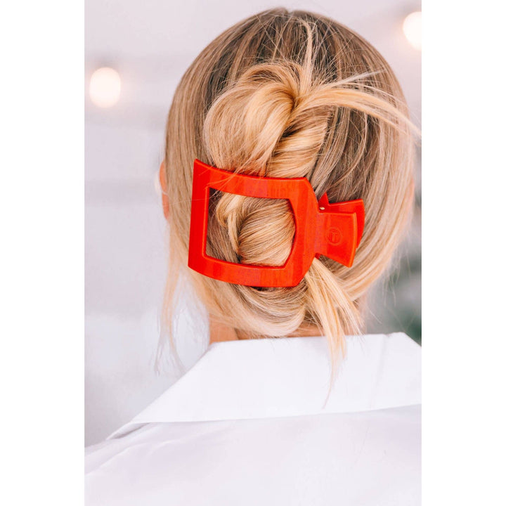 Square Flat Hair Clip | Large | Rudolph Red - Something Splendid Co.