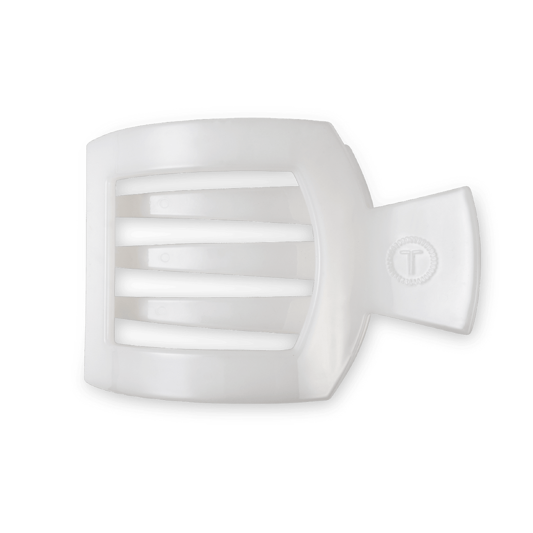 Square Flat Hair Clip | Medium | Coconut White - Something Splendid Co.