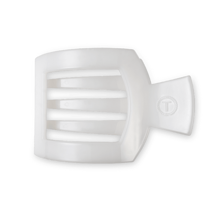 Square Flat Hair Clip | Medium | Coconut White - Something Splendid Co.