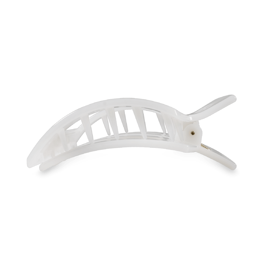 Square Flat Hair Clip | Medium | Coconut White - Something Splendid Co.
