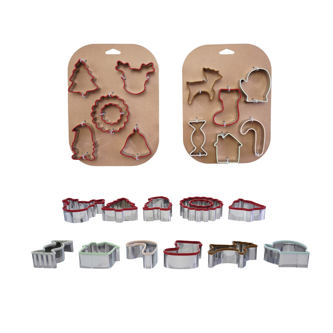 Stainless Steel Holiday Cookie Cutters, Set of 6 - Something Splendid Co.