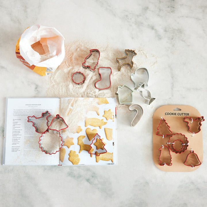 Stainless Steel Holiday Cookie Cutters, Set of 6 - Something Splendid Co.