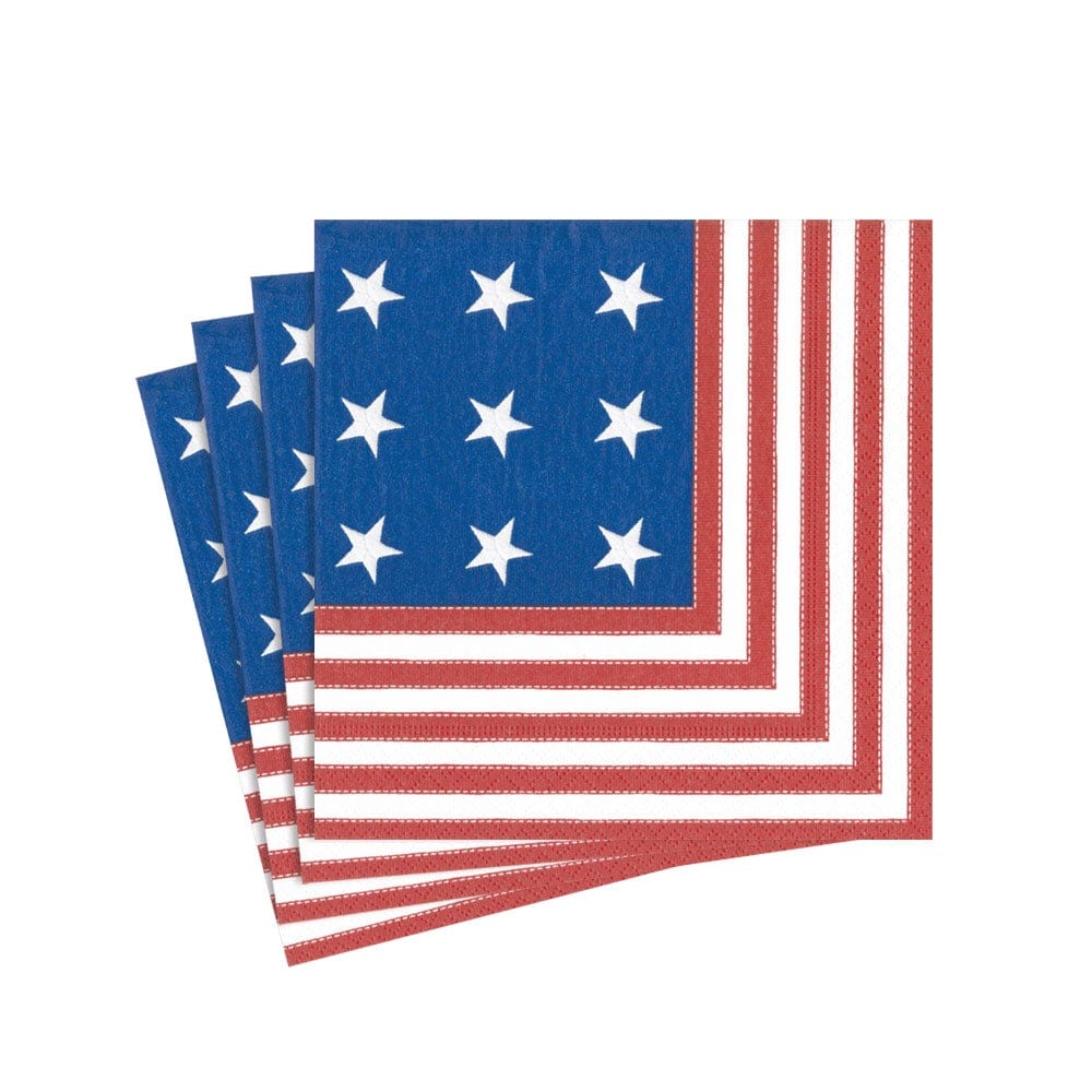 Star Spangled Paper Cocktail Napkins