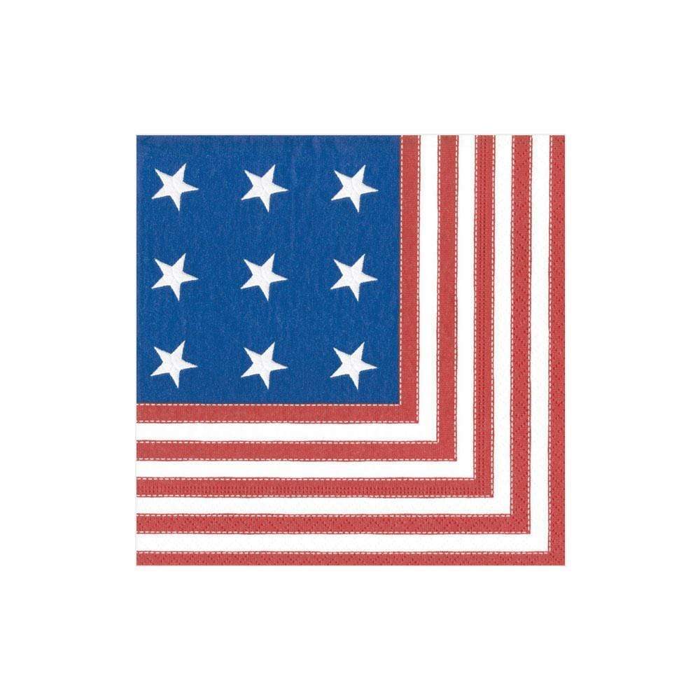 Star Spangled Paper Cocktail Napkins - Thumbnail 2