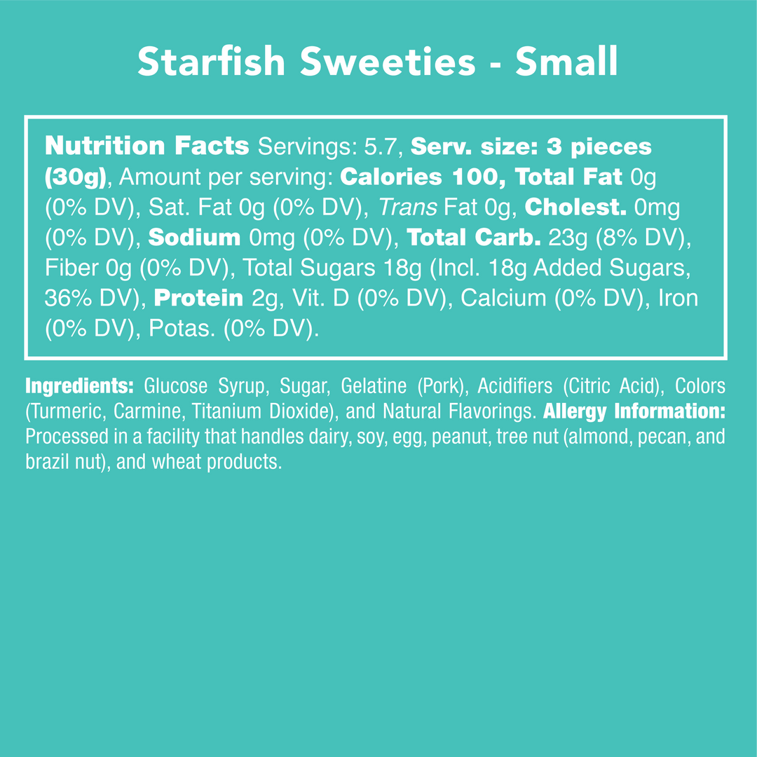 Starfish Gummy Sweeties - Something Splendid Co.