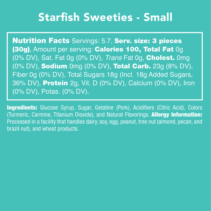 Starfish Gummy Sweeties - Something Splendid Co.
