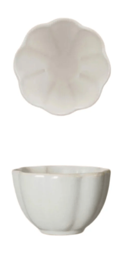 Stoneware Flower Shaped Bowl - Something Splendid Co.