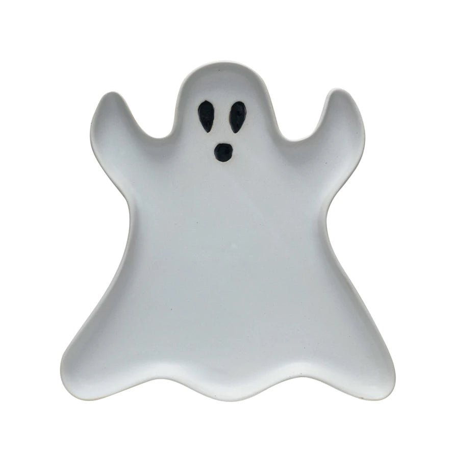 Stoneware Ghost Shaped Plate - Something Splendid Co.