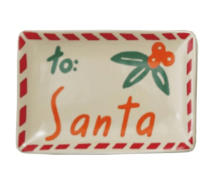Stoneware Gift/Letter Shaped Dish, 4 Styles - Something Splendid Co.