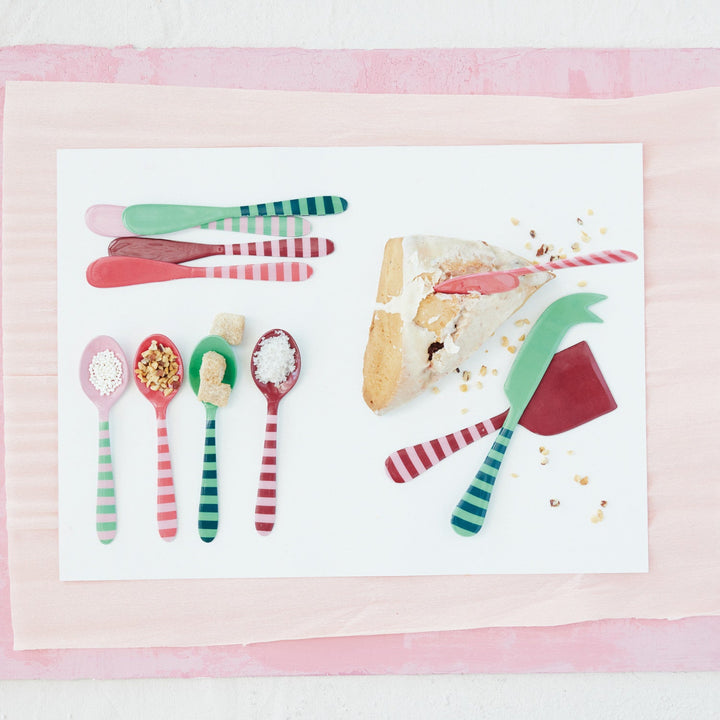 Striped Enamel Canapé Knife, 4 Colors - Something Splendid Co.