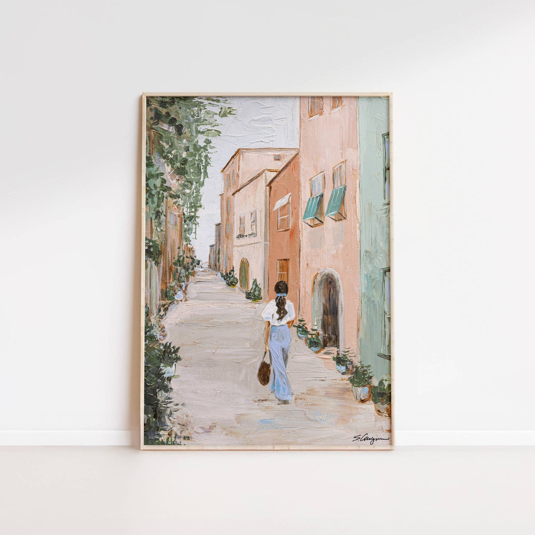 "Summer Alleyway Stroll" - Fine Art Print - Something Splendid Co.