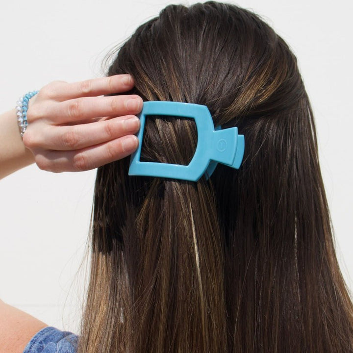 Summer Sky Small Flat Square Hair Clip - Something Splendid Co.
