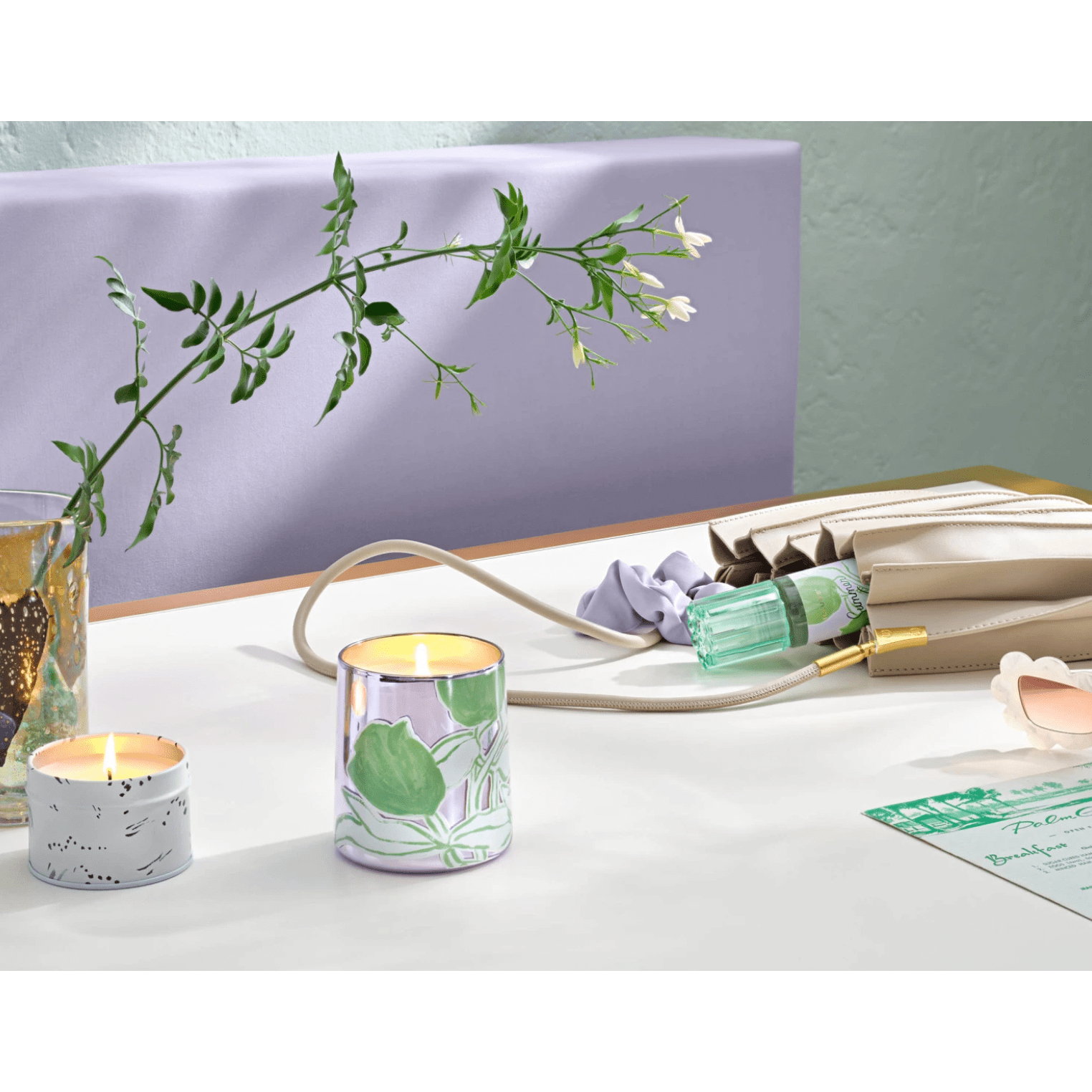 Summer Vine Pearl Glass Candle - Thumbnail 3