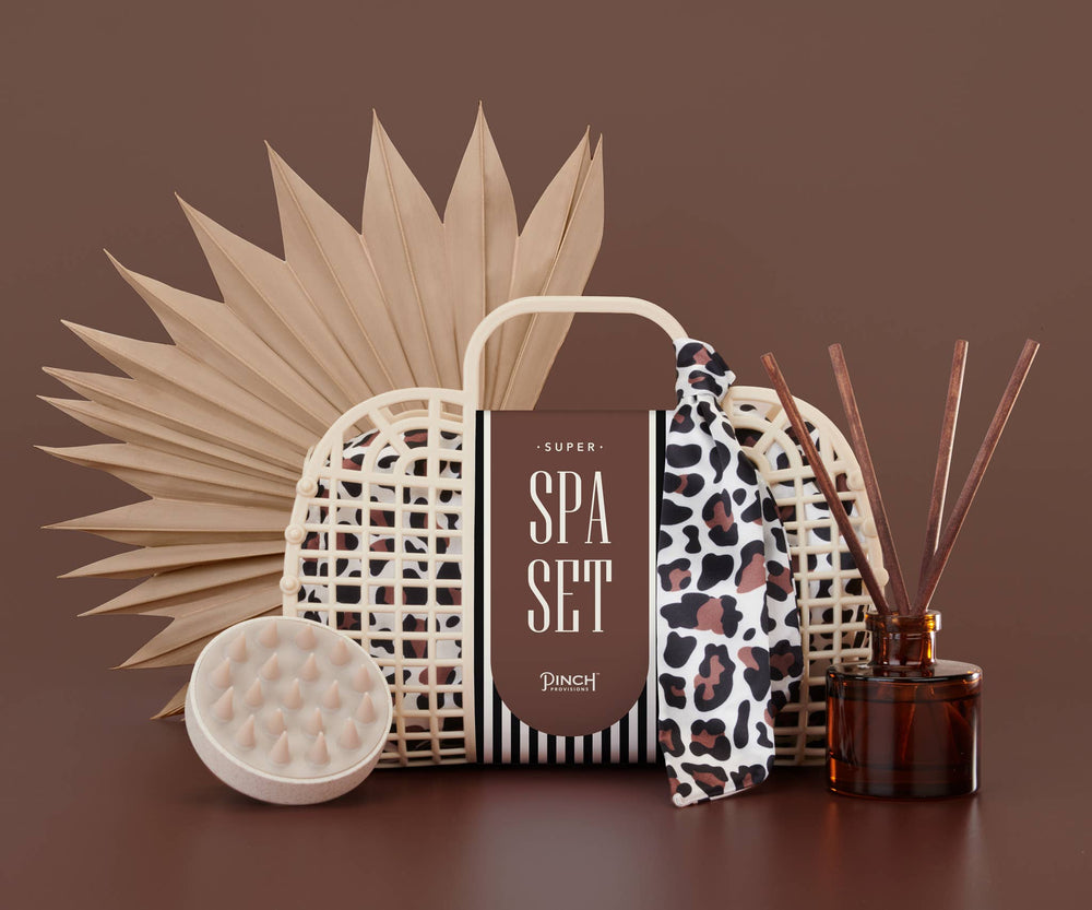 Super Spa Set | Leopard, Self - Care, Holiday Gifts for Her - Something Splendid Co.