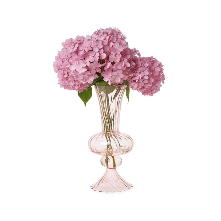 Swirl Hand - Blown Glass Fluted Vase, 2 Colors - Something Splendid Co.