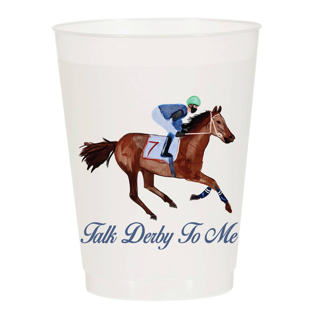 Talk Derby To Me Frosted Cups - Derby - Something Splendid Co.