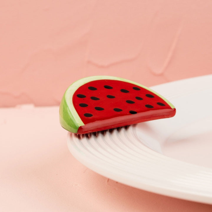 Taste of Summer Mini by Nora Fleming — hand-painted ceramic juicy watermelon slice