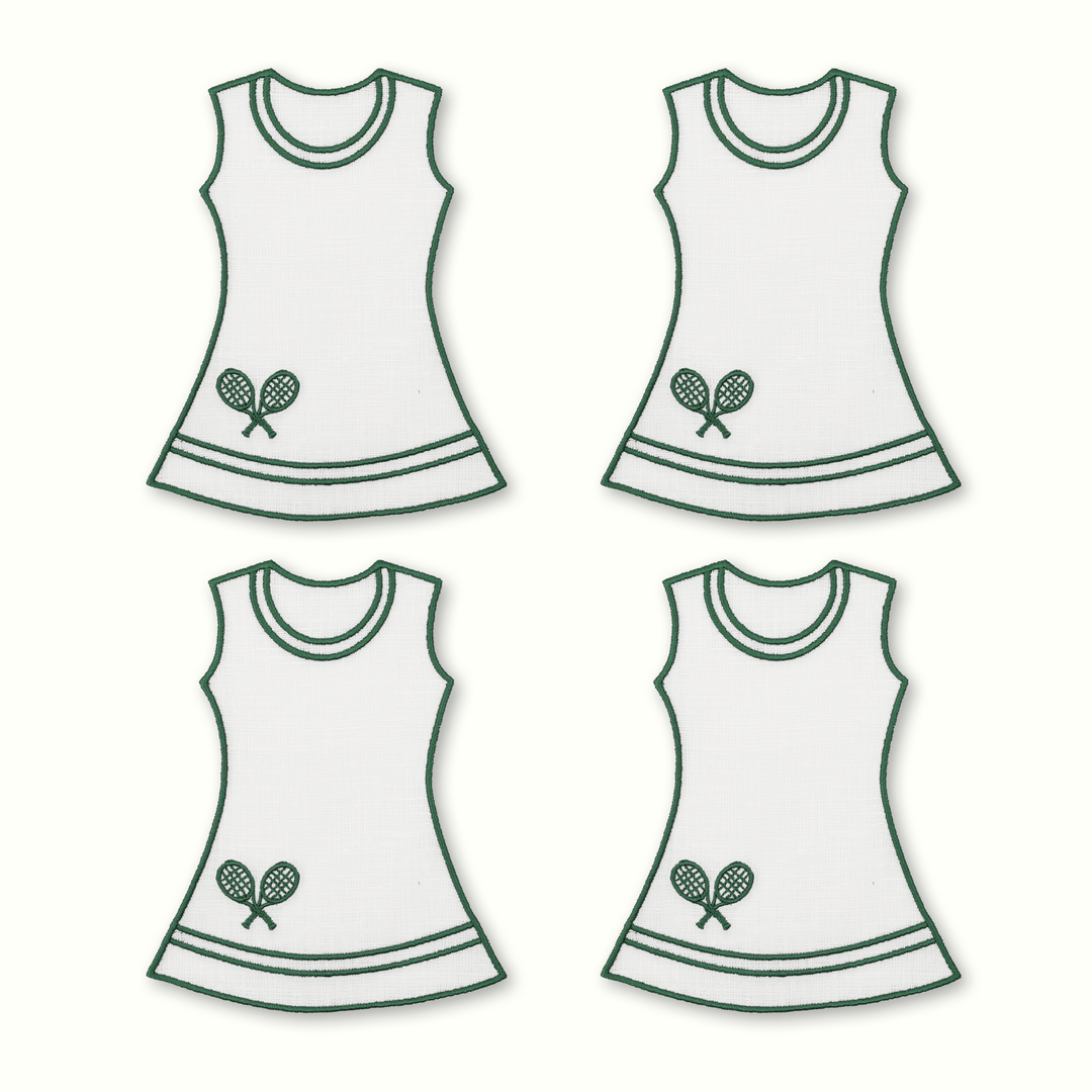 Tennis Dress Cocktail Napkins - Set of 4 - Something Splendid Co.