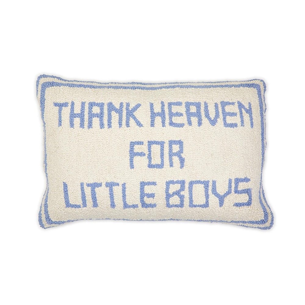 Thank Heaven for Little Boys Throw Pillow