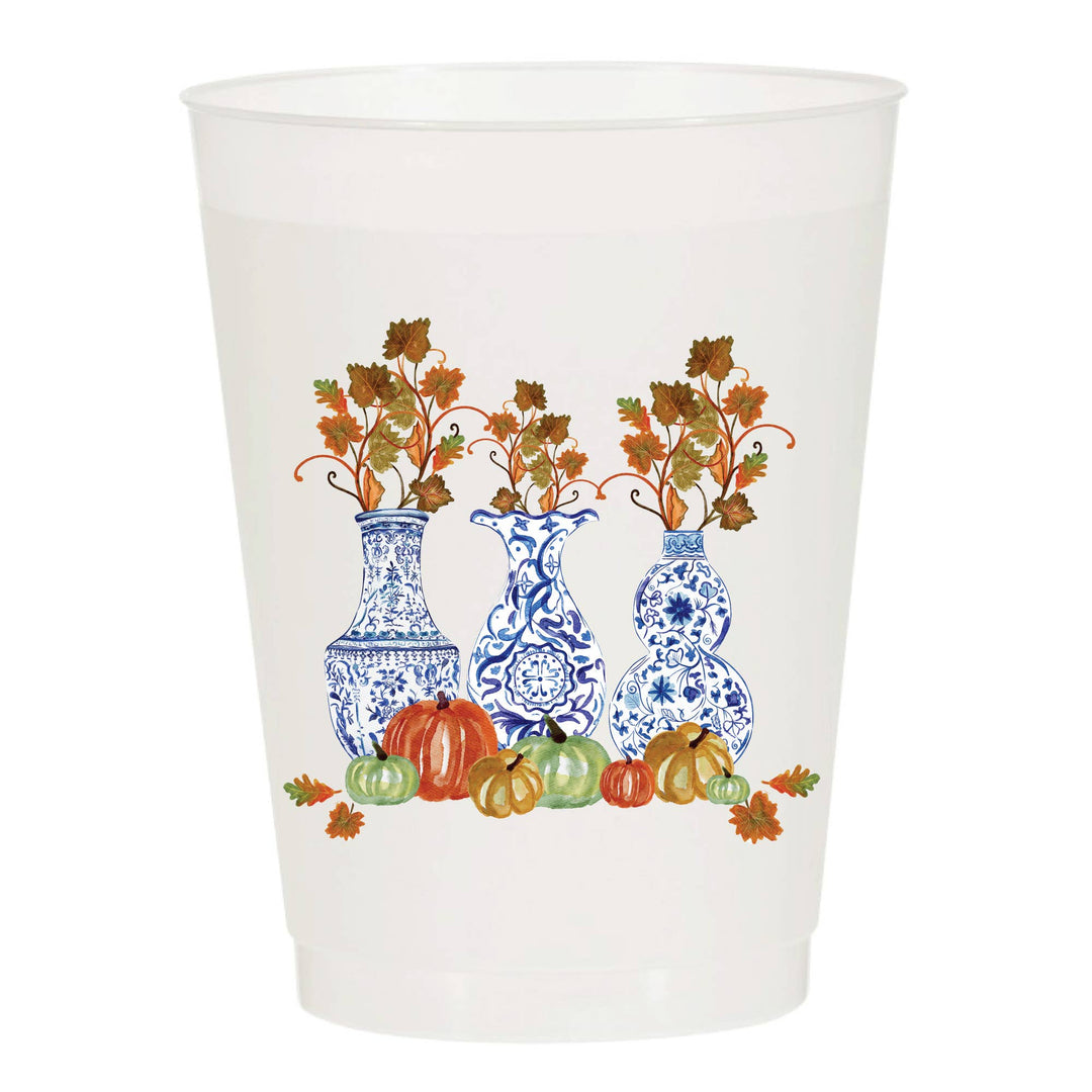 Thanksgiving Ginger Jars Fall Frosted Cups - Fall - Something Splendid Co.