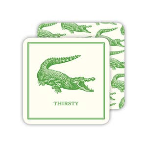 Thirsty Green Alligator Coaster - Something Splendid Co.
