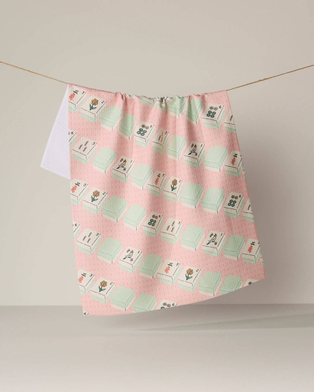 Tile Parade Tea Towel - Mahjong - Something Splendid Co.