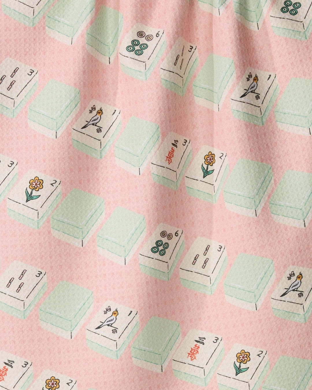 Tile Parade Tea Towel - Mahjong - Something Splendid Co.