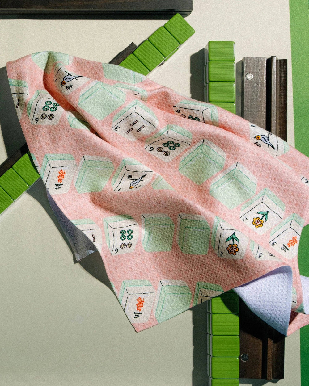 Tile Parade Tea Towel - Mahjong - Something Splendid Co.