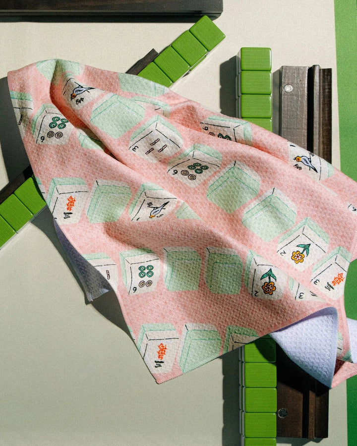 Tile Parade Tea Towel - Mahjong - Something Splendid Co.