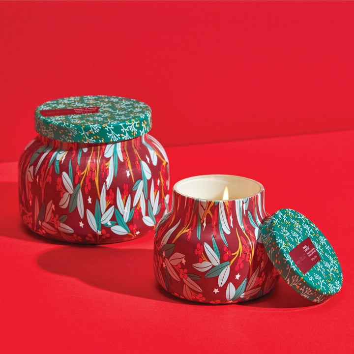 Tinsel & Spice Holiday Pattern Play Signature Jar Candle - Something Splendid Co.