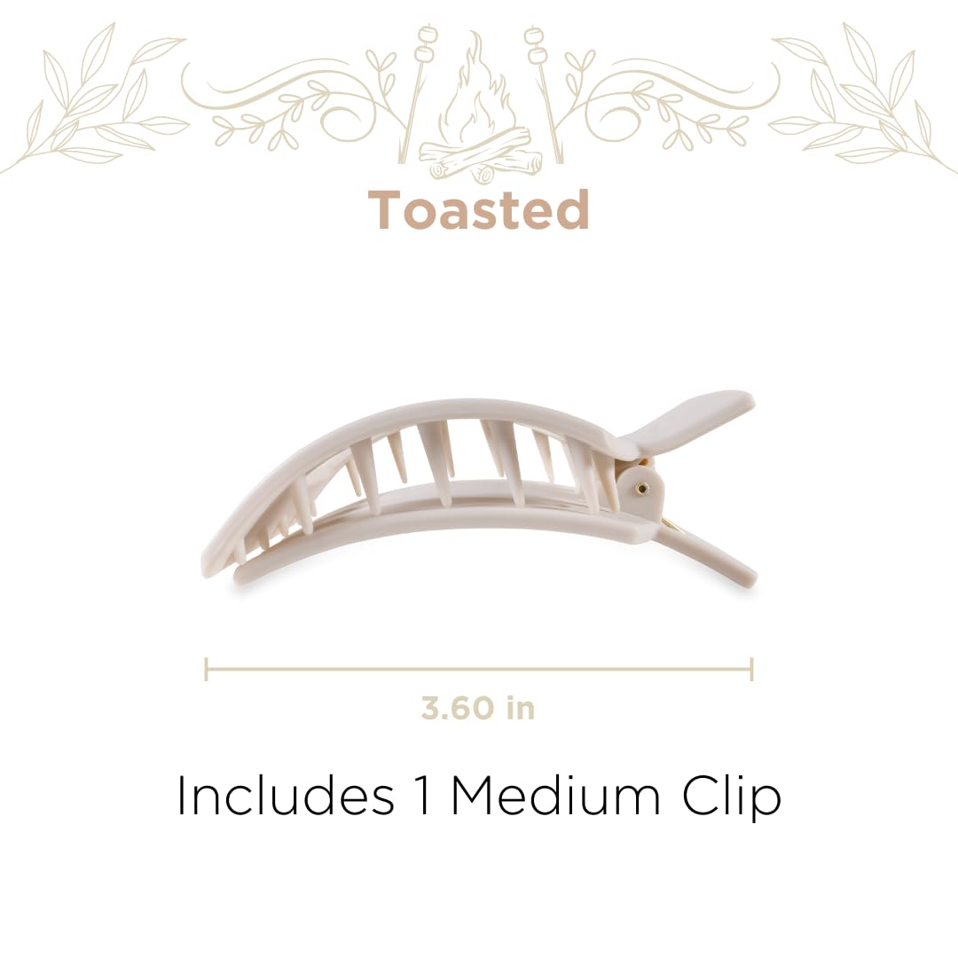 Toasted Medium Square Flat Clip - Something Splendid Co.