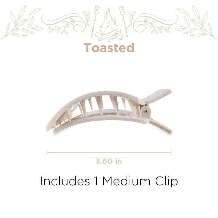 Toasted Medium Square Flat Clip - Something Splendid Co.