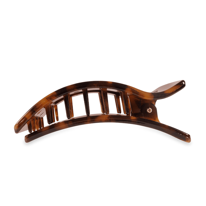 Tortoise Large Flat Rectangle Hair Clip - Something Splendid Co.